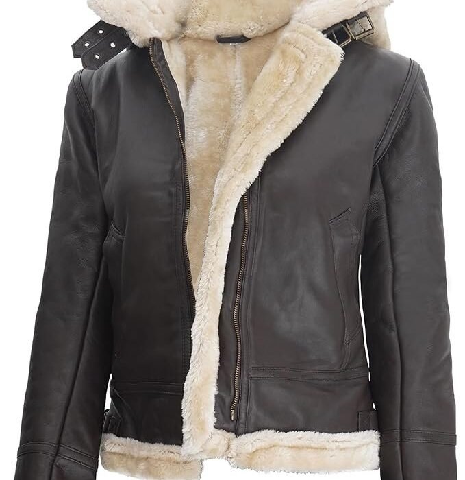 Womens Leather Jacket - Real Leather Winter Jackets for Women