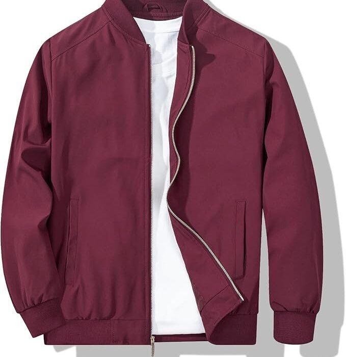 Men's Causual Lightweight Bomber Jacket