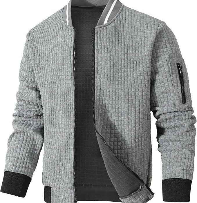 Mens Lightweight Casual Bomber Jacket